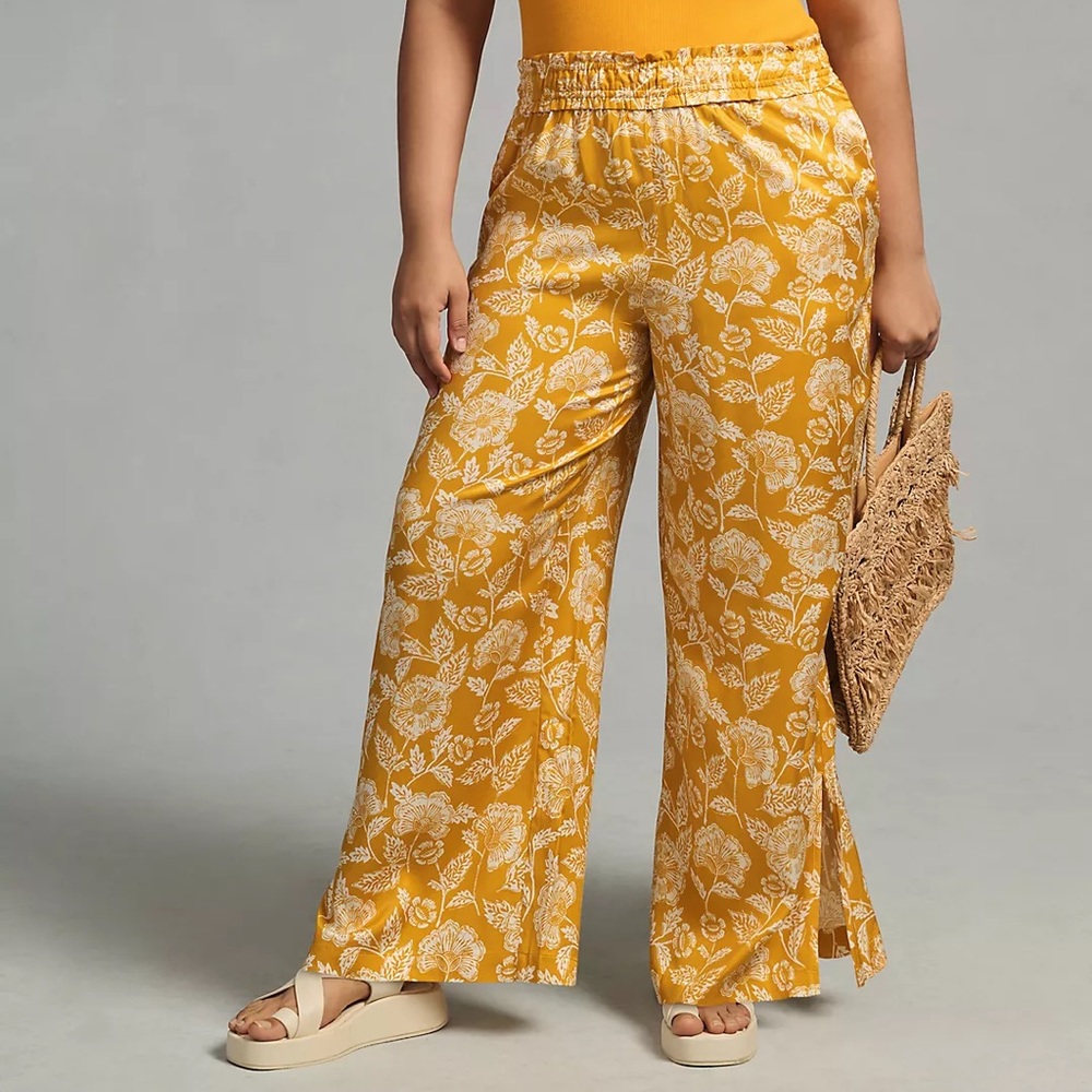 Anthropologie Wide-Leg Pull-On Pants